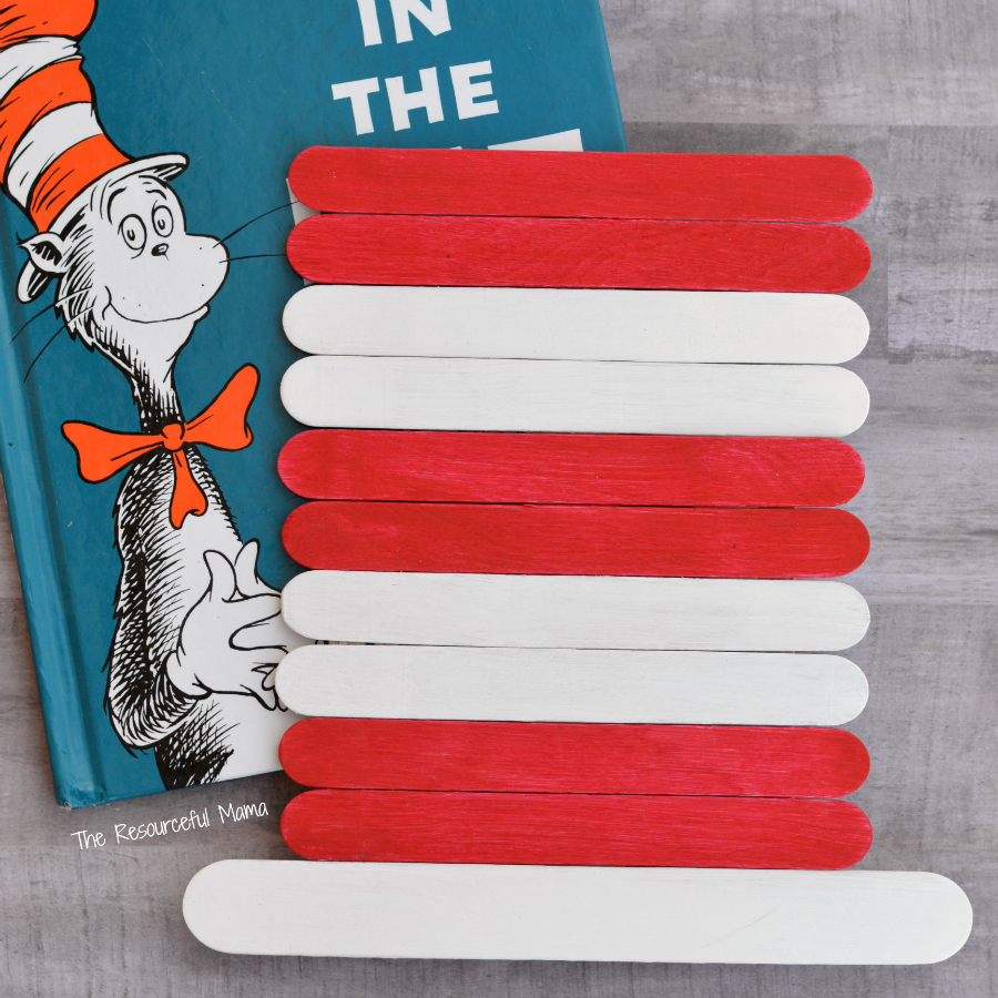 the-cat-in-the-hat-craft-sticks-hat-square Cat in the Hat Crafts