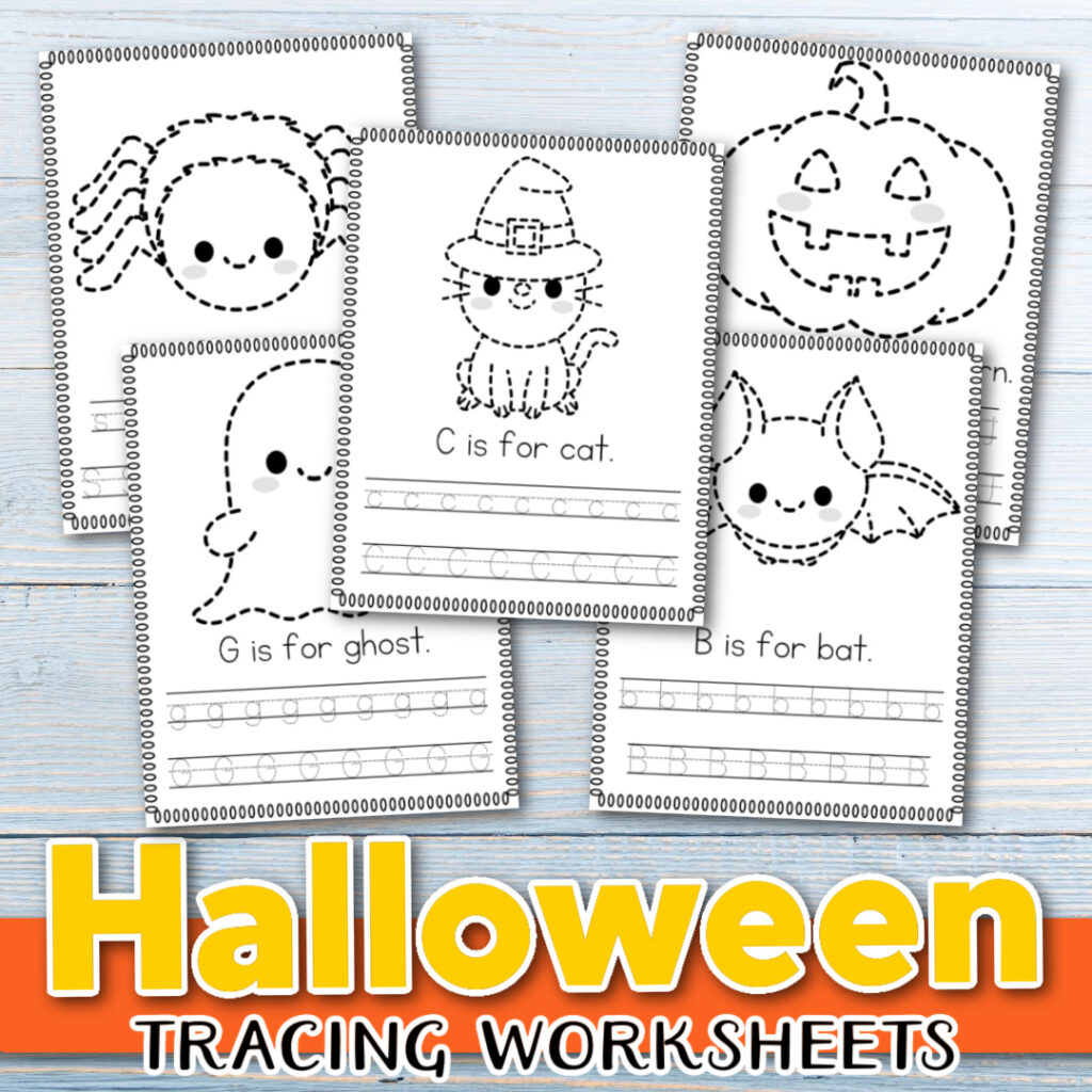 tracing-worksheets-for-halloween-1024x1024 Halloween Tracing Worksheets