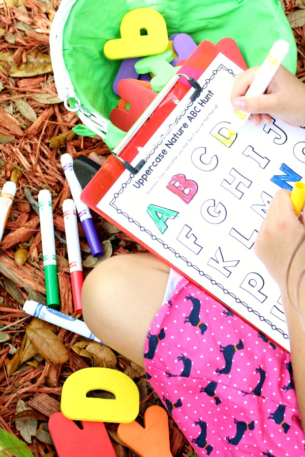 Nature-ABC-Hunt-Printable Printable Alphabet Activities for 3 Year Olds