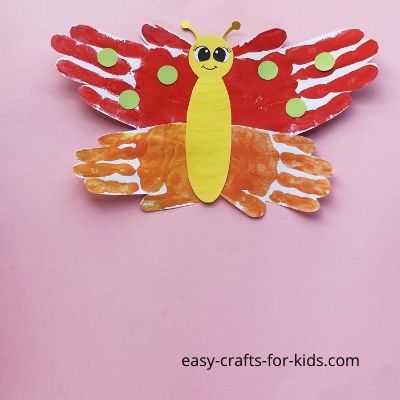 butterfly-handprint-art-for-kids Rainy Day Crafts
