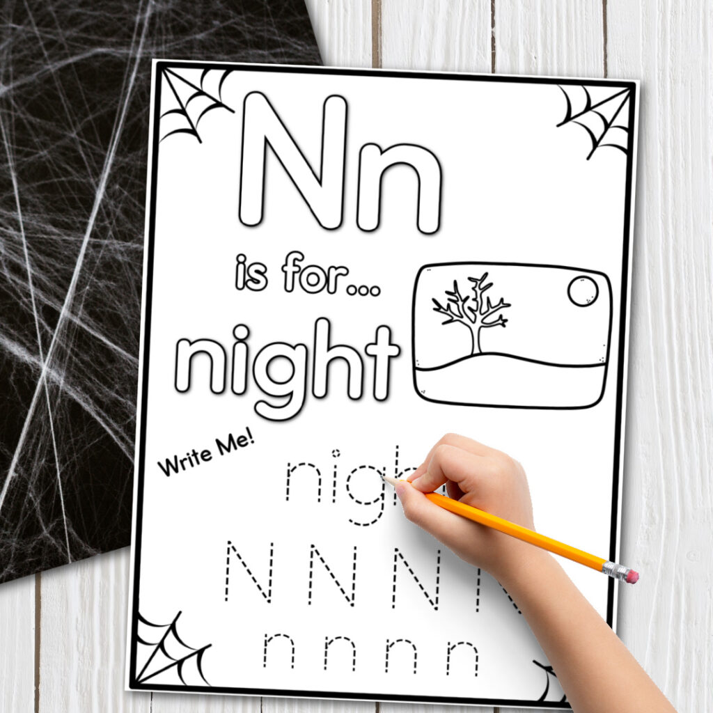 halloween-letter-tracing-1024x1024 Letter Tracing Coloring Pages