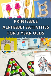 Printable Alphabet Activities for 3 Year Olds