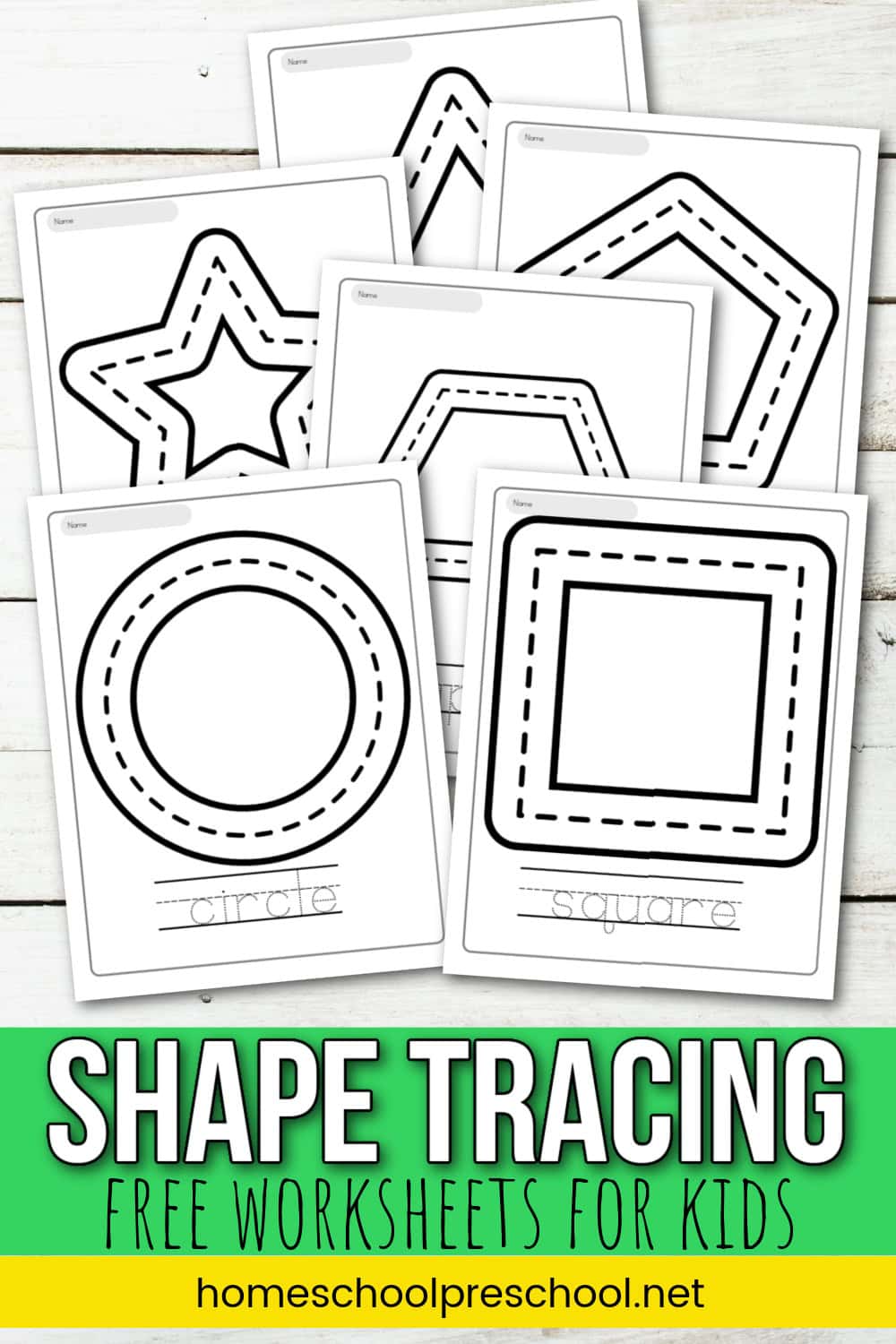 Free Printable Traceable Shapes Fun Activity Printables For Everyone