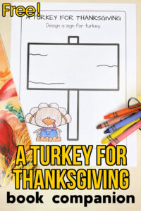 A Turkey for Thanksgiving Activities
