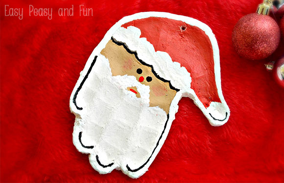 Christmas-Ornament Santa Ornaments for Preschoolers
