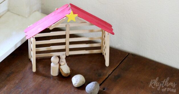 DIY-Craft-Stick-Nativity-Stable-Tutorial-fb-e1576273349846 Nativity Crafts for Sunday School