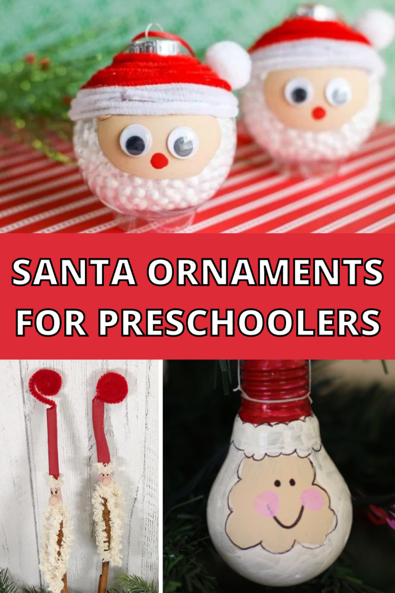 Santa Ornaments for Preschoolers