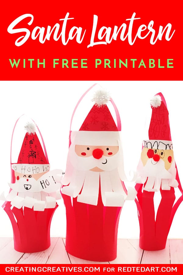 Santa_Paper_Lantern_Pin_02 Santa Claus Crafts for Preschoolers