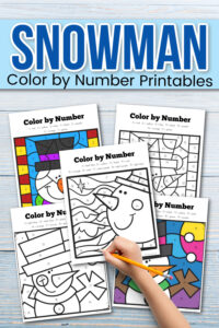 Color by Number Snowman