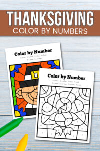 Free Thanksgiving Color by Number