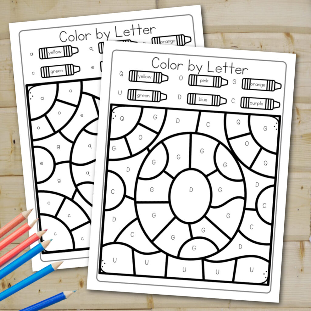 letter-o-color-by-letters-1024x1024 Letter O Worksheets for Preschool