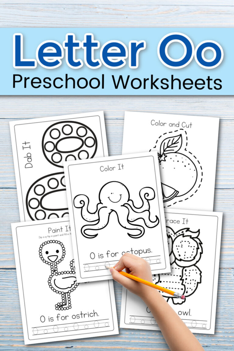 Letter O Worksheets for Preschool