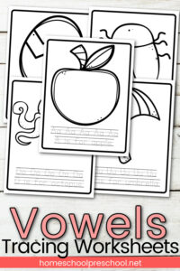 Vowel Tracing Worksheets