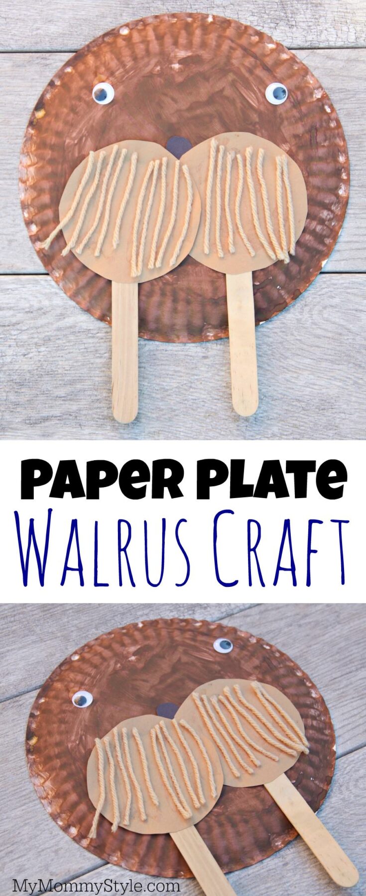 Paper-plate-walrus-craft-735x1797 Paper Plate Winter Animals