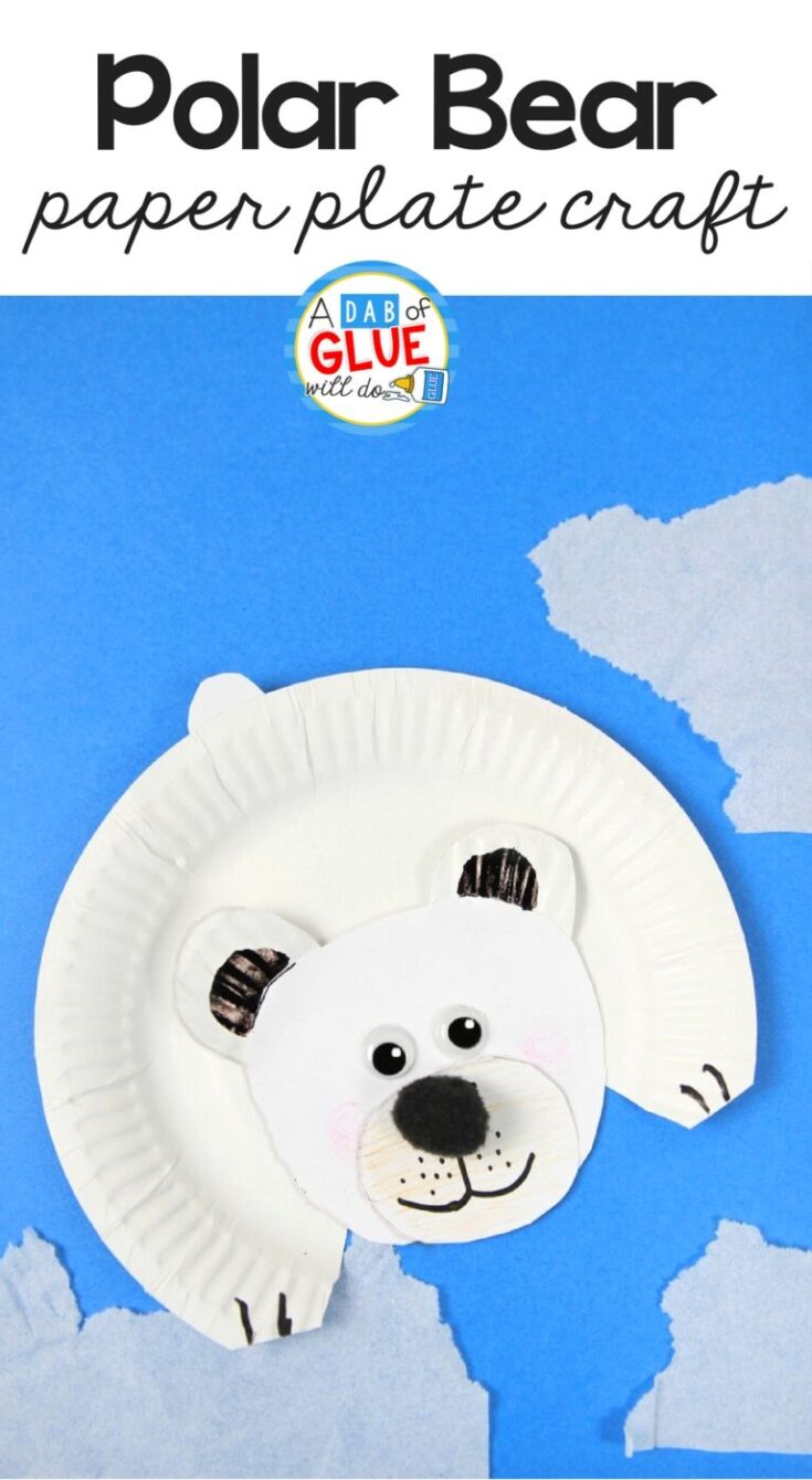 Polar-Bear-Craft-Pinterest-image-768x1400-1-735x1340 Paper Plate Winter Animals
