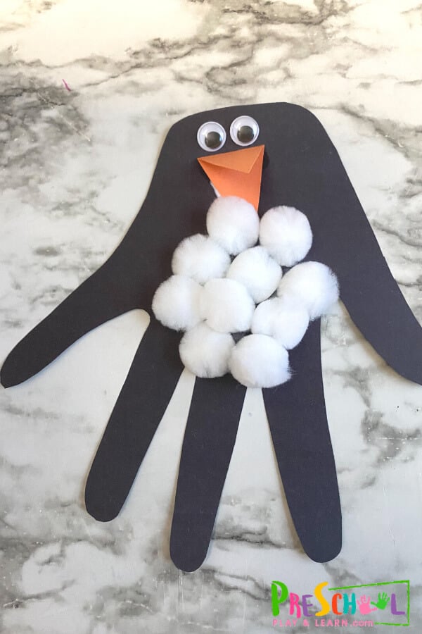 Winter-craft-for-preschoolers Handprint Winter Animals Crafts