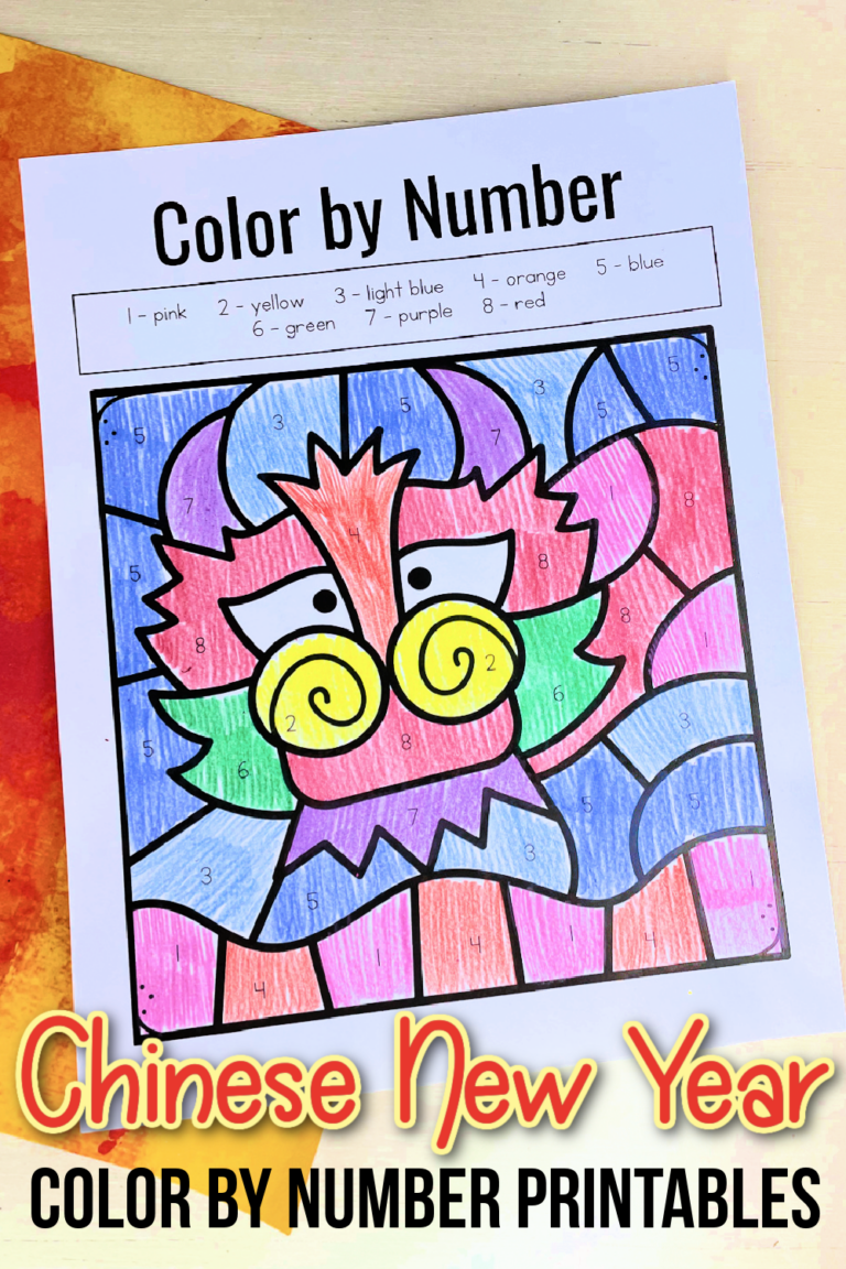 Chinese New Year Color by Number