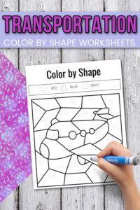 Color by Shape Printable