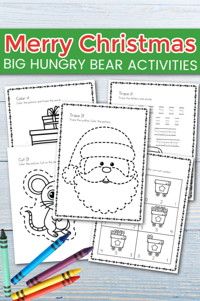 merry-christmas-traceable-683x1024 Merry Christmas Big Hungry Bear Activities