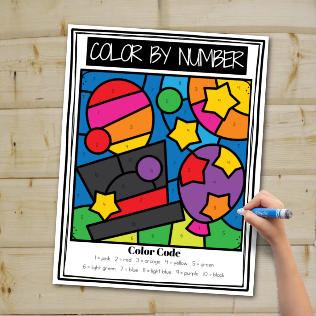 new-years-color-by-number-1024x1024 New Year Color By Number Free Printables
