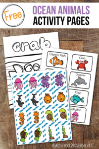 Ocean Coloring Pages for Preschoolers