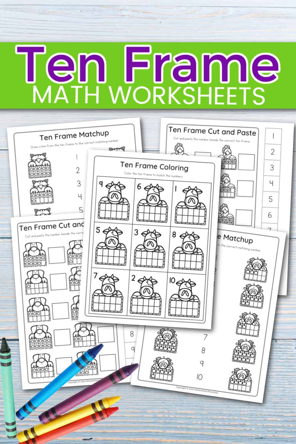 Ten Frame Worksheets Free Ten Frame Worksheets Free