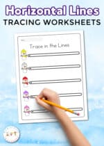Free Printable Horizontal Lines Tracing Worksheets