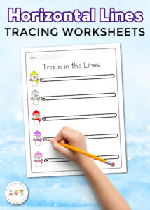 Horizontal Lines Tracing Worksheets
