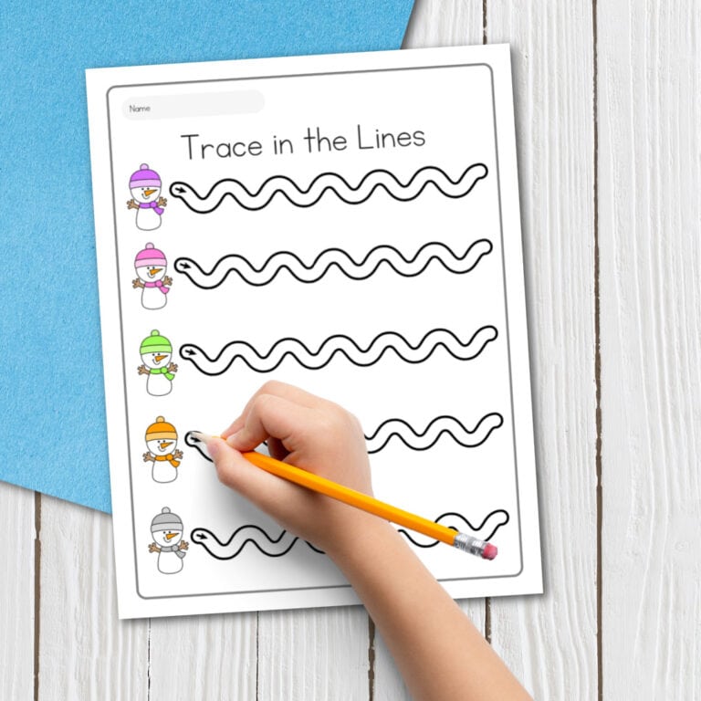 Free Printable Horizontal Lines Tracing Worksheets