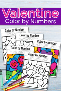 Valentines Day Color by Number