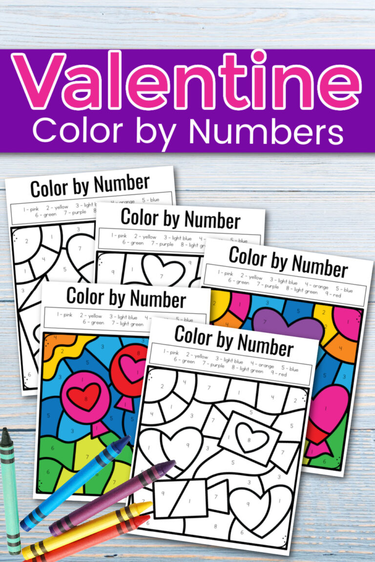 Valentines Day Color by Number