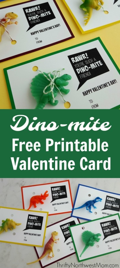 DIY-Dinosaur-Free-Printable-Valentines-Card Dinosaur Valentine Cards