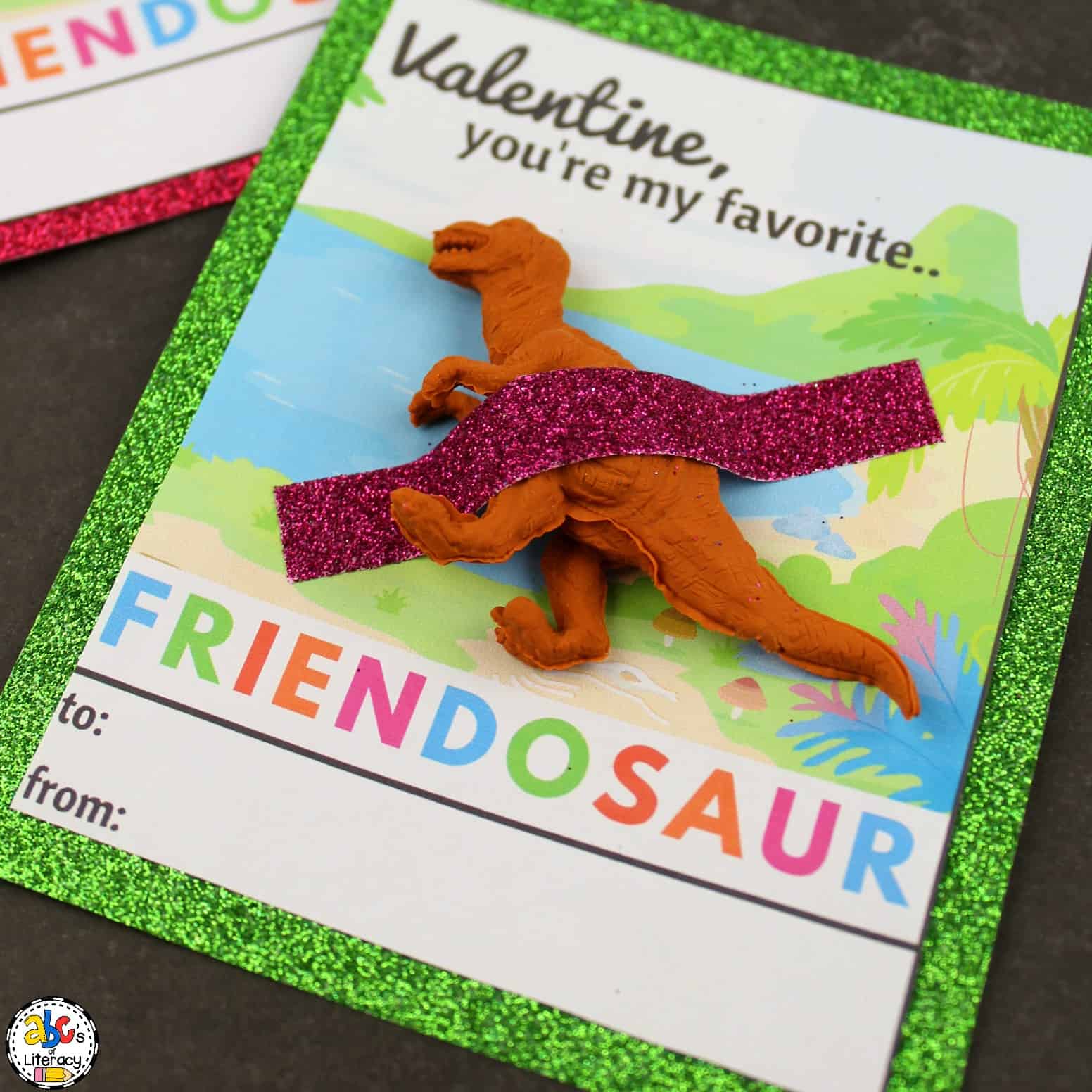 DinoValSquare Dinosaur Valentine Cards