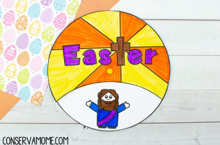 Easter-Spinner-Craft-14-735x487 Catholic Easter Crafts for Preschoolers