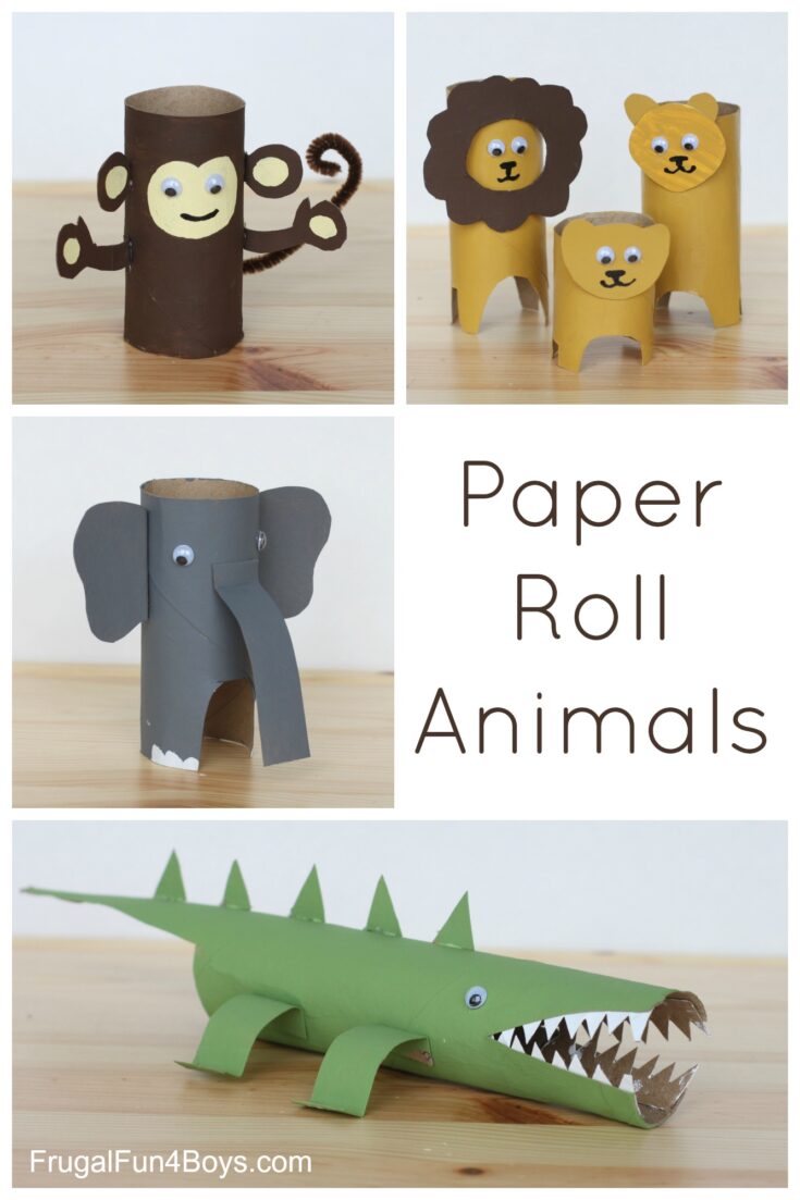 Paper-Roll-Animals-Pin-735x1103 Cardboard Tube Animals