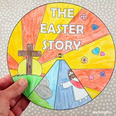 The-Easter-story-wheel-featured-image Catholic Easter Crafts for Preschoolers