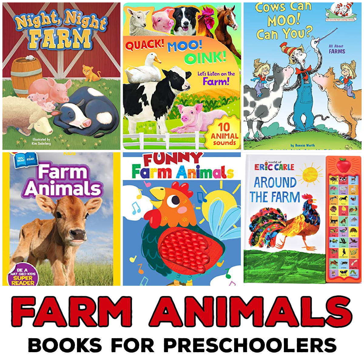 Animals on the Farm Books Story - Homeschool Preschool