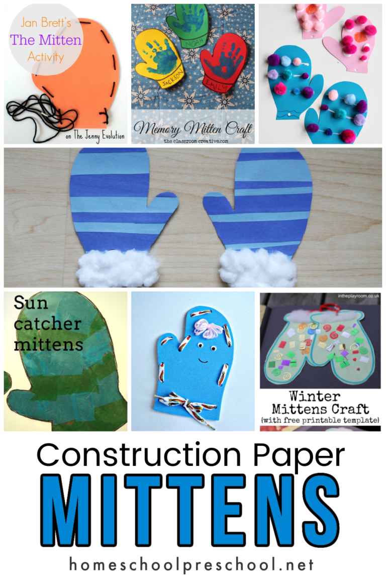 Construction Paper Mittens