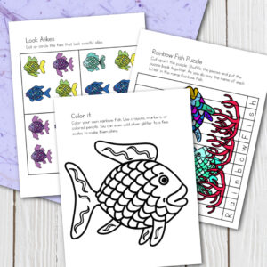 Rainbow Fish Book Printables | Homeschool Preschool