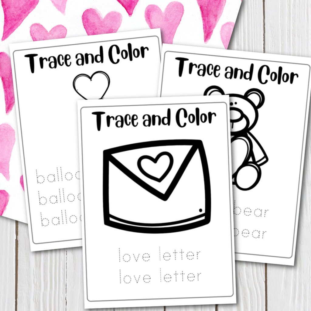 valentine-colouring-1024x1024 Word Tracing Worksheets