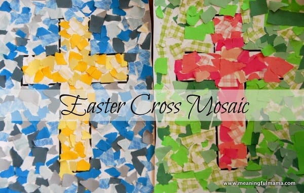 1-cross-mosaic-kids-craft-041 Easter Cross Craft Ideas