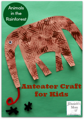 Animals-in-the-Rainforest-Anteater-Craft-for-Kid-featured2 Jungle Animal Activities
