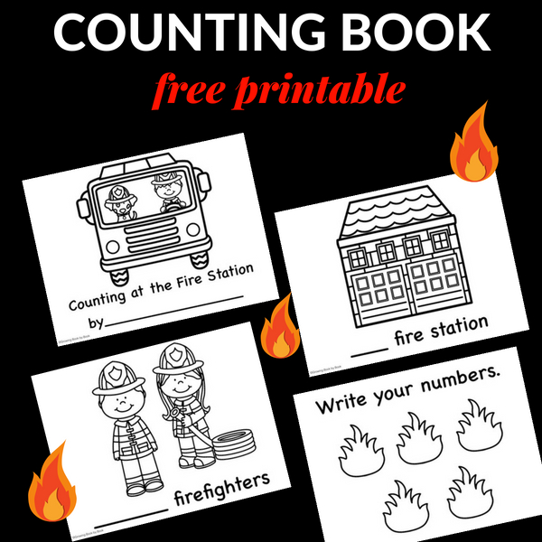 COUNTING-FIRE-STATION-BOOK Free Firefighter Printables