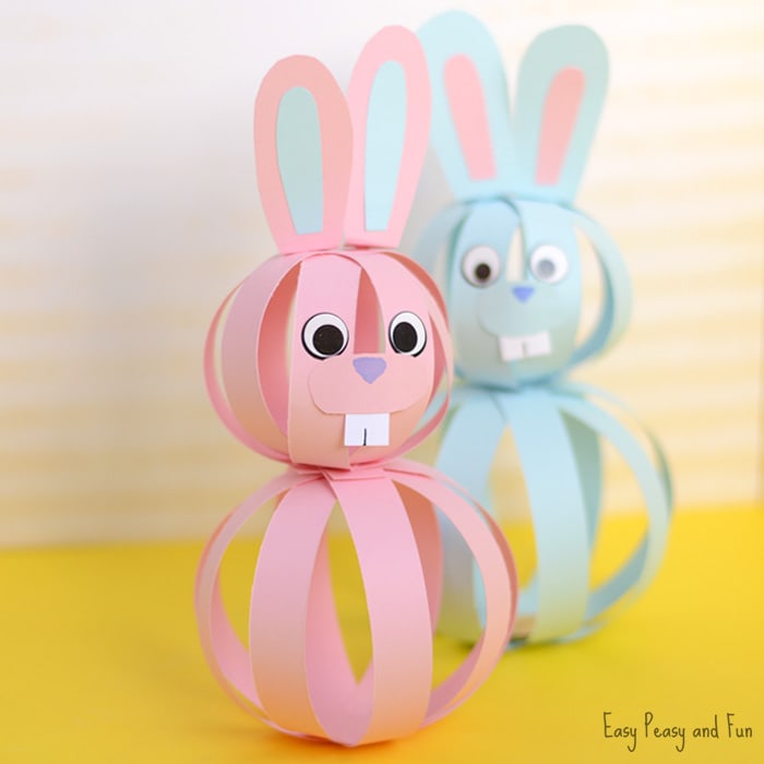 Cute-Paper-Bunny-Craft-for-Kids Rabbit Crafts for Preschoolers