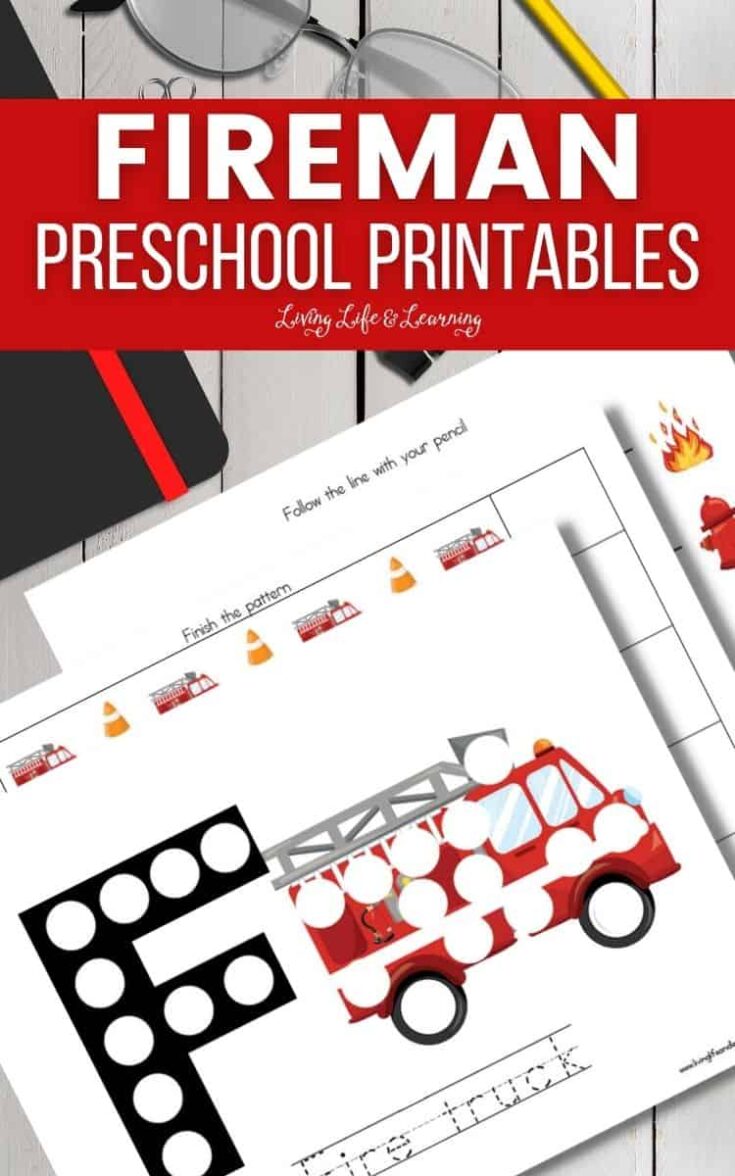 FEATURED-Fireman-Preschool-Printables-2-735x1176 Free Firefighter Printables