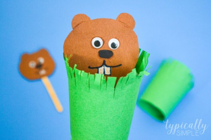 Groundhog-Puppet-2-735x490 13 Simple Groundhog Day Activities for Toddlers