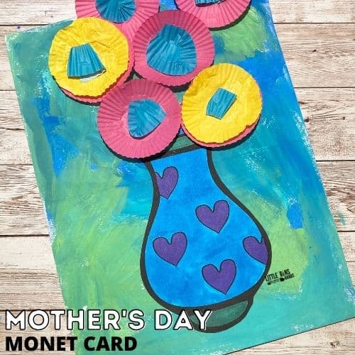 Mothers-Day-Monet-Card-Craft-Square Mother's Day Crafts with Cupcake Liners