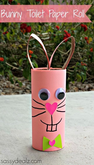 bunny-toilet-paper-roll-craft-583x1024-1 Rabbit Crafts for Preschoolers