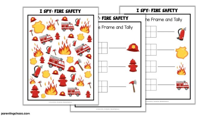 fire-safety-i-spy-printable-game-735x385 Free Firefighter Printables