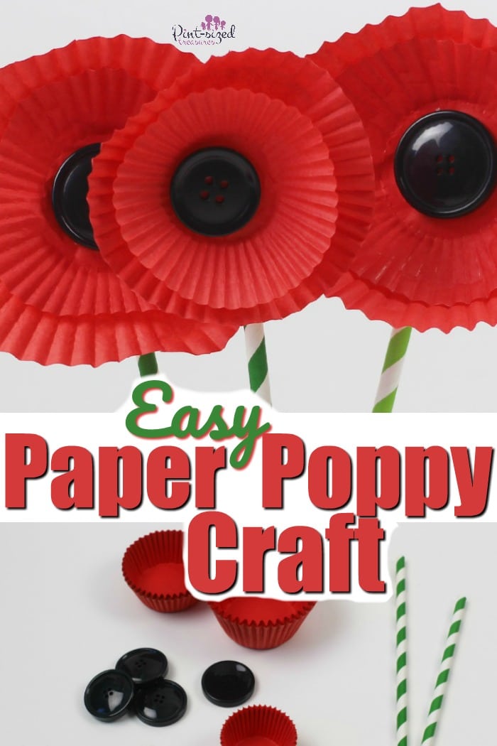 paper-poppy-craft-1 Mother's Day Crafts with Cupcake Liners